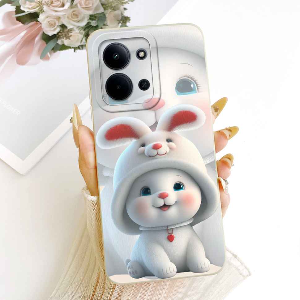For Xiaomi Redmi 15C 4G Case Cute Couple Flower Cartoon Cover Phone Case For Xiaomi Redmi 15C Redmi15C 4G 5G Back Cover Capa