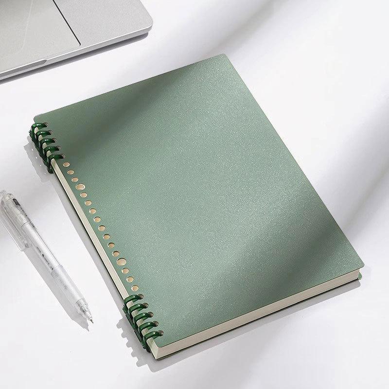 Retro B5 Verdicktes A5 Ringbuch - Hochwertig, Schlichtes Design, Herausnehmbare Seiten, Perfekt für Schüler