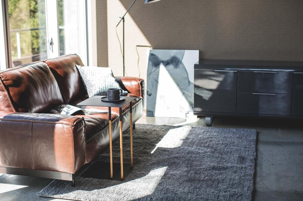 Yamazaki Jitsugyo (Yamazaki) Side Table Black W35XD35XH55cm Plain 4804