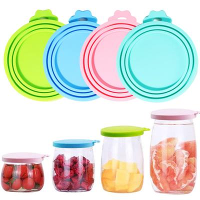 Pet Can Lid Universal Silicone Pet Food Can Covers Good Sealing Leak-proof Easy To Clean Cat Can Tops for Pet Food Storage