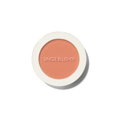 Saemmul Single Blusher, OR04 Pumpkin Latte, 1 Piece, Adheres Smoothly and Creates a Vibrant Complexion