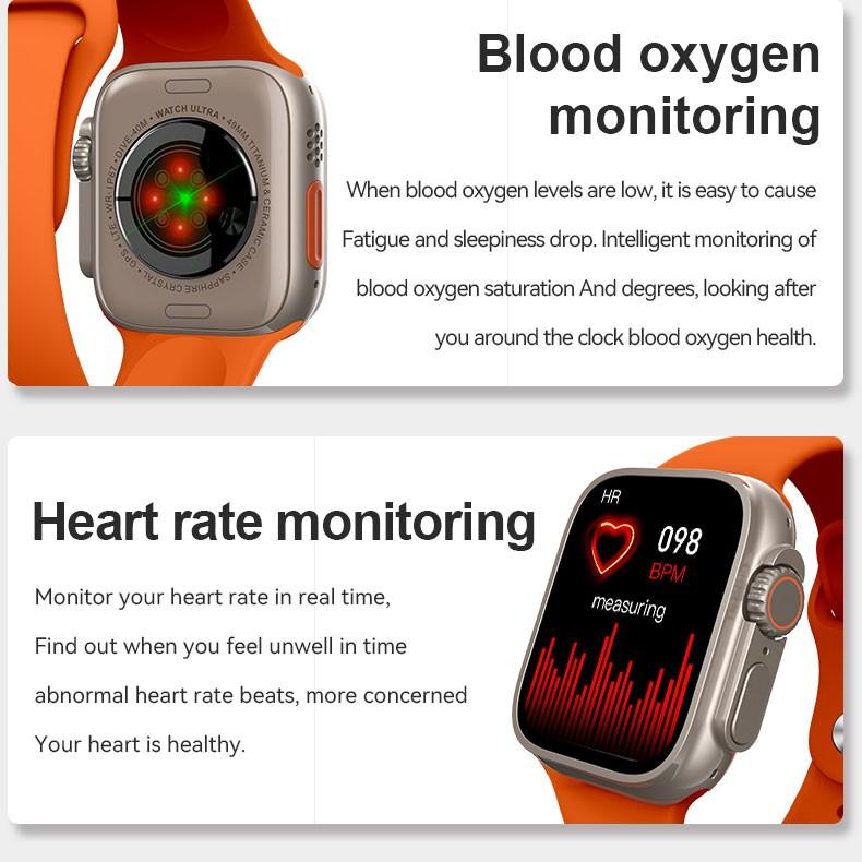 Buy 2022 New Watch 8 Ultra Smart Watch X8 Ultra Men Women NFC Barometer ...