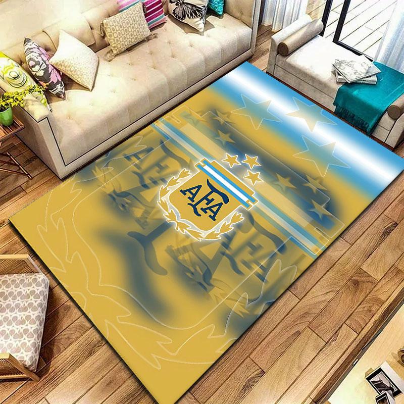 Tappeto Messi per Soggiorno Camera da Letto Casa Decorazione Divano, Tappetino Antiscivolo per Giochi Bambini