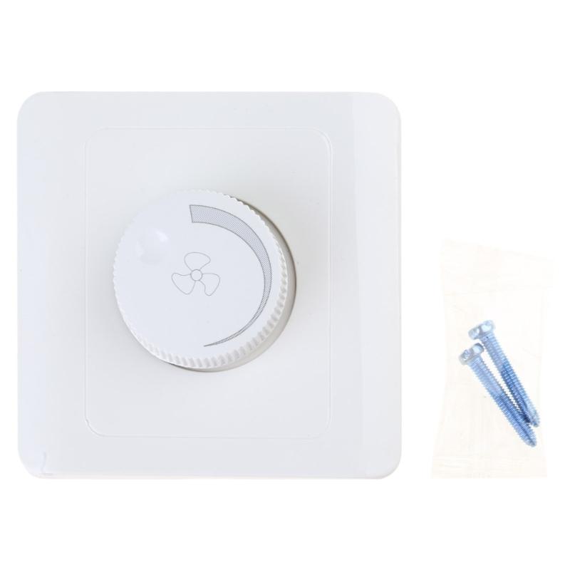 Бесступенчатый регулятор скорости для потолочного вентилятора, настенный переключатель, скрытый монтаж, ручка регулировки скорости для домашних офисов 1
