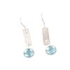 Sky Blue Topaz Gemstone 925 Sterling Silver Jewelry Handmade Drop Earrings 1.9" EE-168-15
