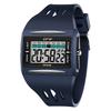  New For Men Sports Electronic Watch Waterproof Night Glow Large Screen Square Outdoor Running Camping Student Watch