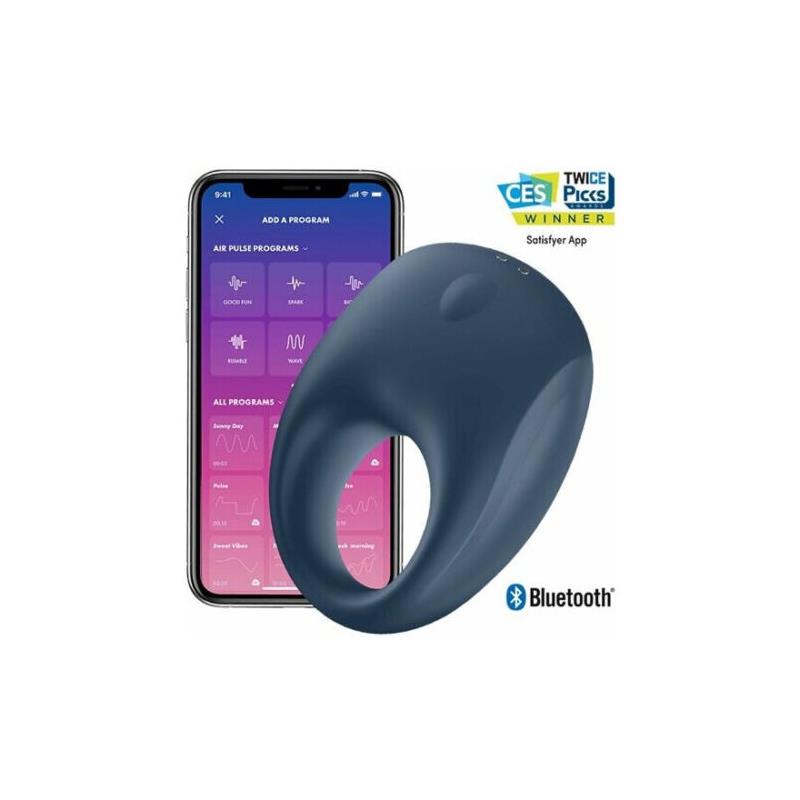 Strong One Vibrating Penis Ring with Satisfyer Connect APP