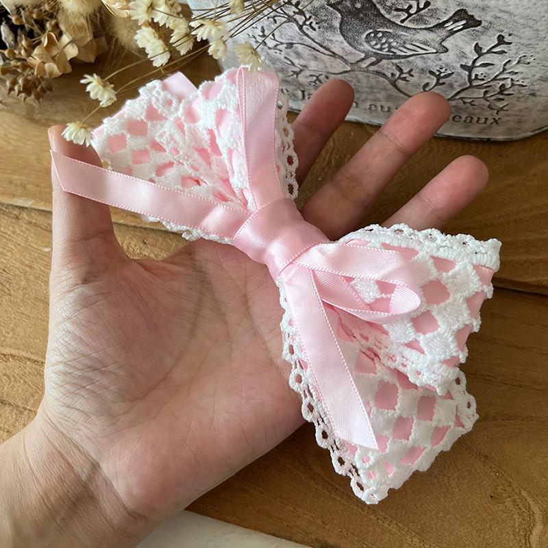 2.5cm Wide Handmade Ribbon Bow Knot for DIY Clothing & Hair Accessories, Card Holders, and Decorations