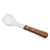 Stainless Steel Ice Cream Scoop with Solid Wood Handle, Silver