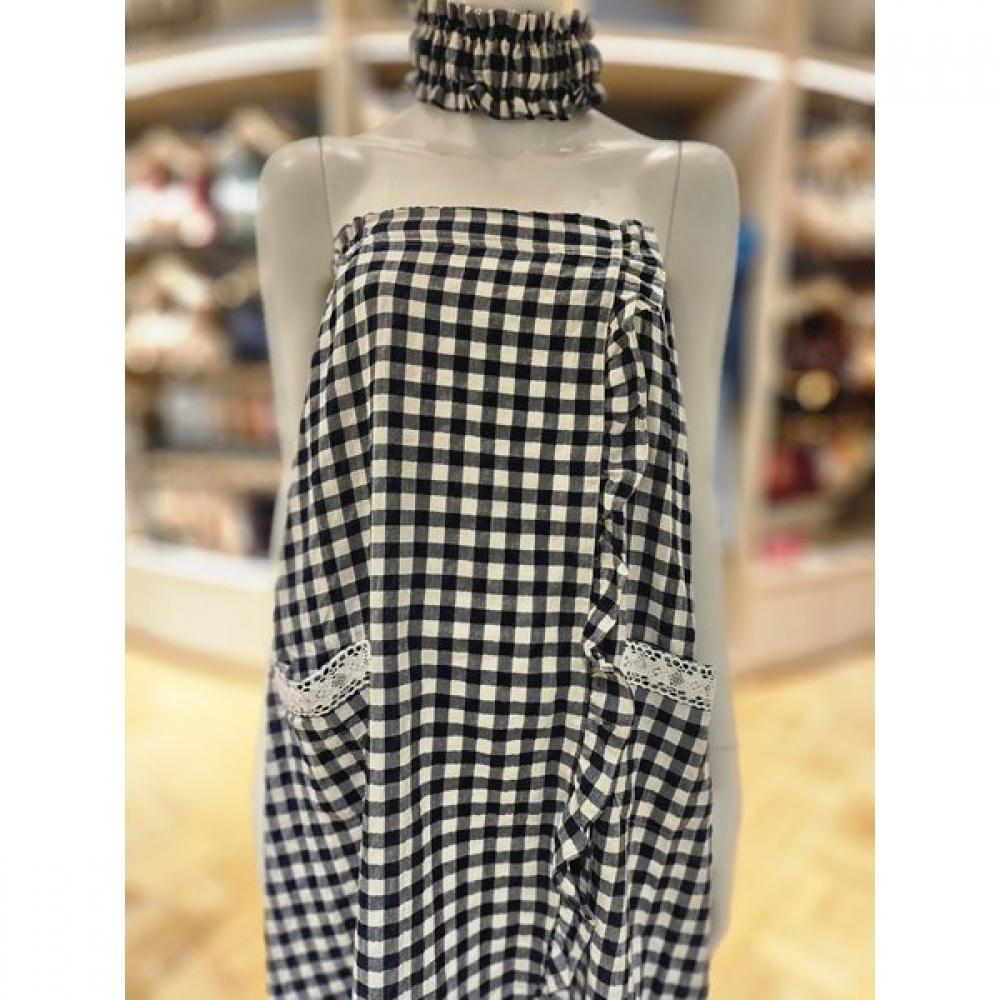 Barbara Jujimi Golf Gown With Check Pattern Agw4570s