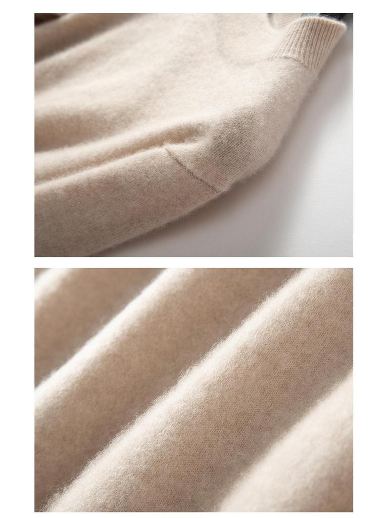 Men's Plus Size Cashmere Pullover: Autumn & Winter Solid Color Half-High Neck Knit Sweater for Business