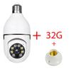 Żarówka E27 Bezprzewodowa kamera monitorująca 5G Wifi Night Vision Automatyczne śledzenie człowieka Dom Panoramiczny Monitor bezpieczeństwa wideo