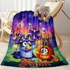 Christmas Adventure Pencilmates Customize Text Blanket Lightweight Personalized Blanket Warmthful Decor Perfect for Living Room Couch Sofa Picnics