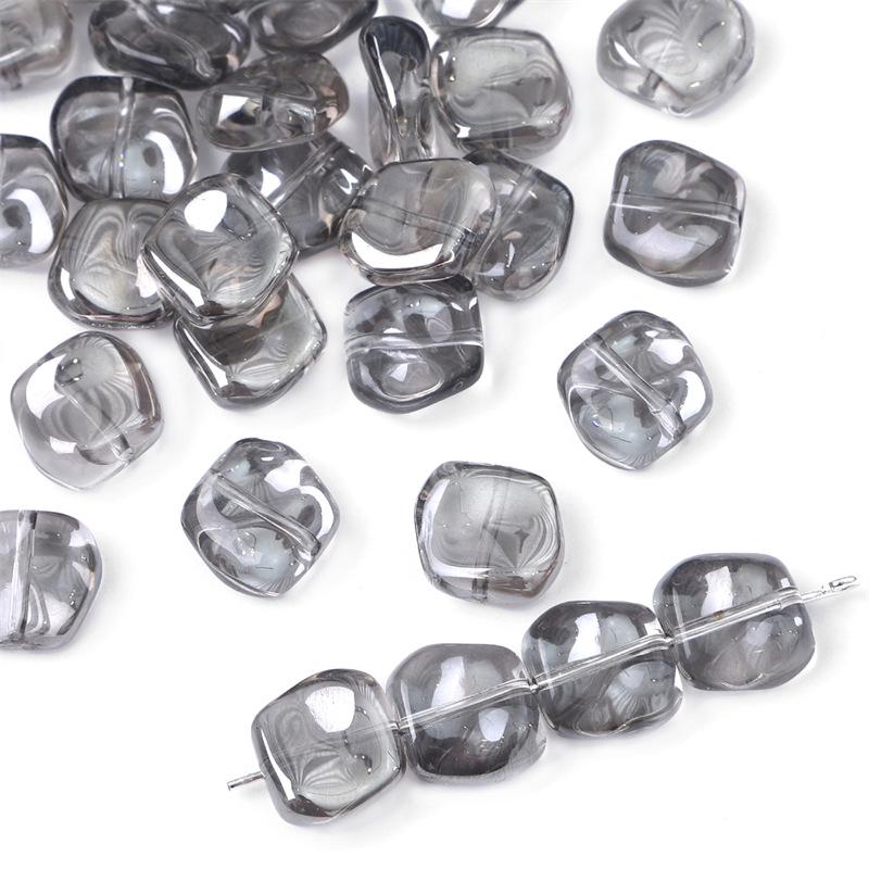 Iridescent Glass Crystal Beads for DIY Hairpin & Necklace Crafting