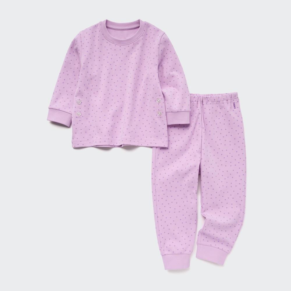 

Пижама UNIQLO JAPAN в горошек с длинными рукавами