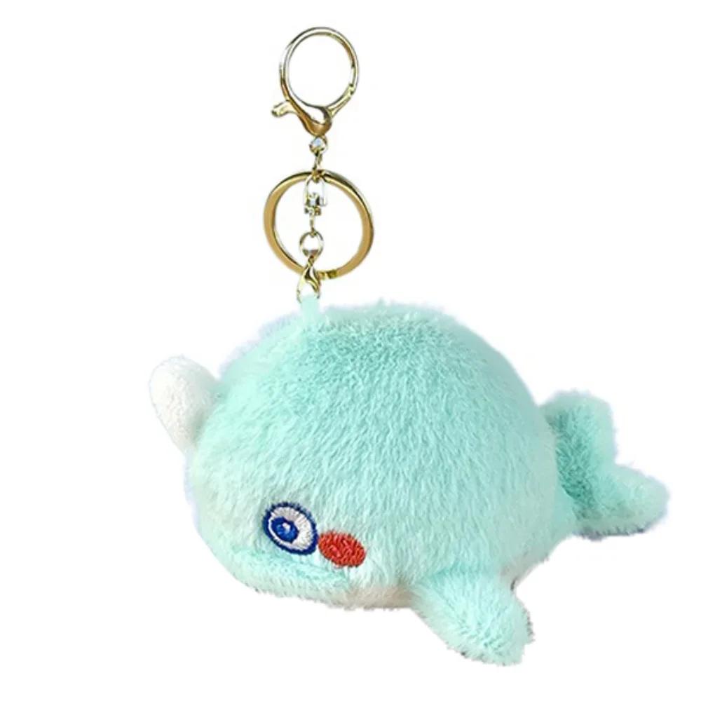 Turtle Ocean Animal Plush Keychain Octopus Starfish Plush Whale Keychain PP Cotton Simulation Animal Whale Small Pendant
