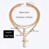 Multi-layer Stacked Necklace New Niche Cross Retro Jewelry Easter Collarbone Chain Women