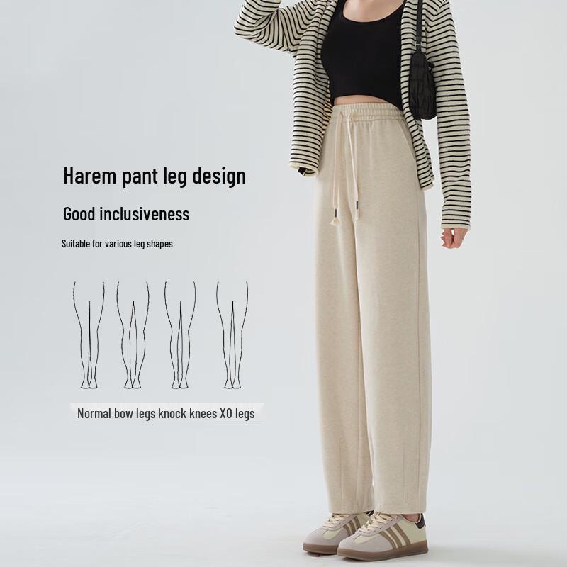 Women's High-Waist Straight-Leg Harem Pants