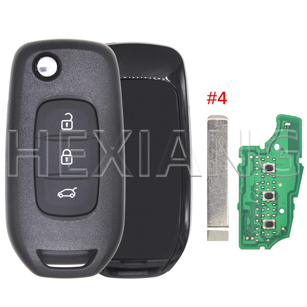 DR 4A Chip 433MHz Car Remote Flip Key CWTWB1G767 For Renault Kadjar Captur Megane3 Symbol Logan 2 Sandero 2 Dacia Duster