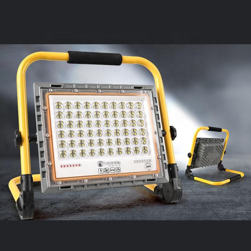 New Design Working Camping Rechargeable Outdoor Portable 100 Watts Led Solar Rgb Flood