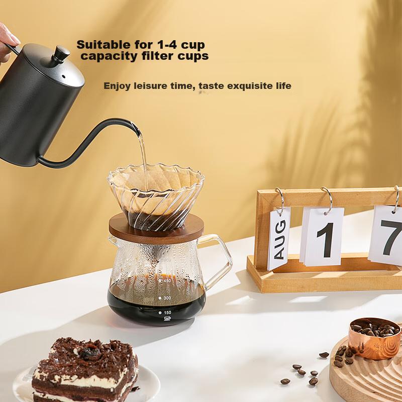 V60-02 Coffee Filter Paper, Pour-Over Fan-Shaped Funnel Original Color Filter Paper for 1-4 Servings Large Size [100 Pieces]