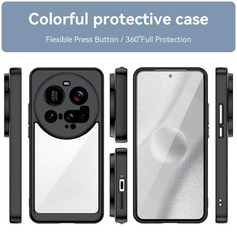 Etui na Xiaomi 15 Ultra Pokrowiec na Xiaomi 15 Ultra 5G Funda Przezroczysty PC TPU Odporny na wstrząsy Silikonowy Pokrowiec na tył telefonu Dla Xiaomi 15 Ultra
