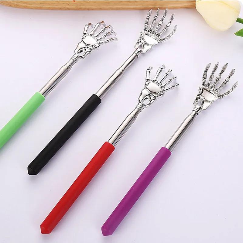 Stainless Steel Retractable Back Scratcher Telescopic Massager Long Handle Body Scratching Massage Extendable Telescoping Itch