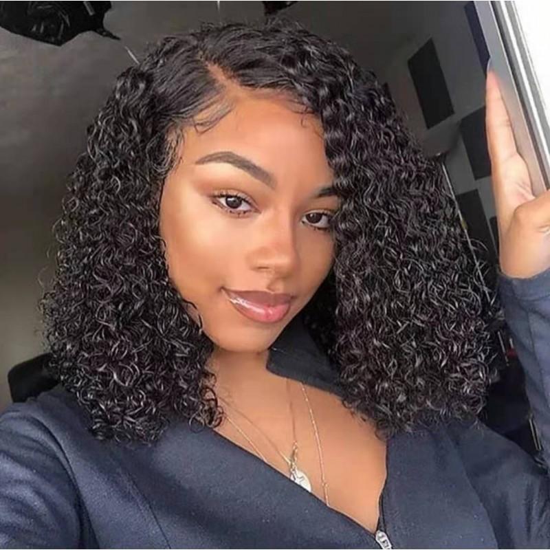 Fashionable Hot Girl With Long Curly Hair Straight Bangs Wigs Women Red Brown Micro-curled Face Repair Fake Headgear