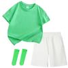 Colorful Children's Short Sleeve T-shirt Set for Kindergarten Sports and June 1st Performances.