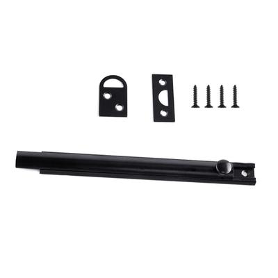 Strong Iron Sliding Bolt Lock with Spring Mechanism Includes Mounting Hardware Upgrades for Barn Bathroom French Doors