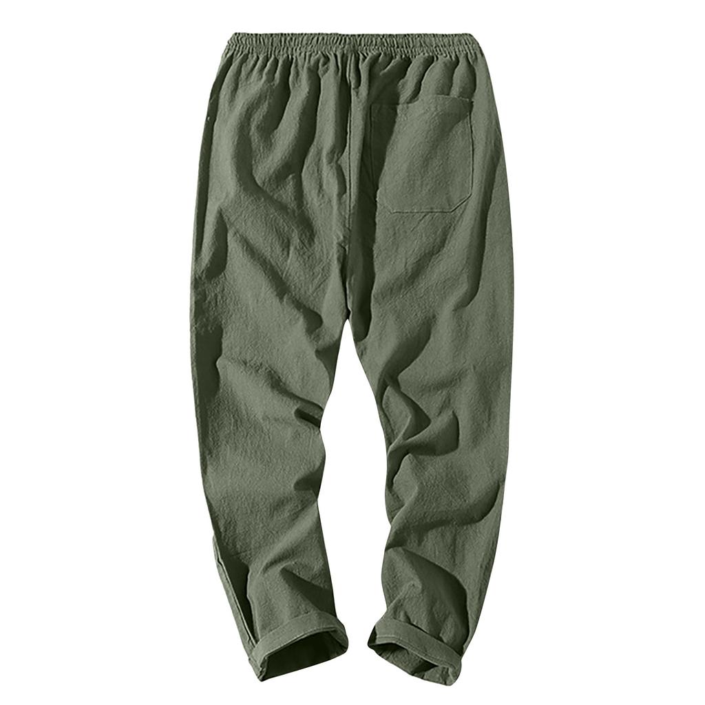 Men Home Outdoor Fashion Casual Basic Loose Breathable Quick-drying Pants