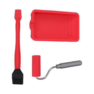 Kit de Rolo de Silicone Multiuso Para Reforma Doméstica Parede Ferramenta Doméstica para Pintura Bandeja Peças de Ferramenta para Pintura