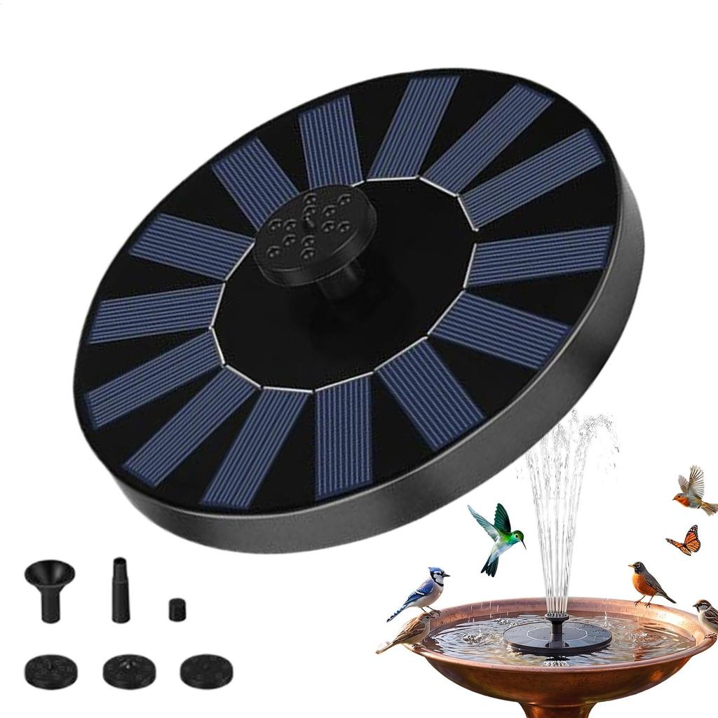 13/16/18cm Solar-powered bird bath fountain pump Floating Solar Water Fountain Pool Pond Waterfall Fountain Floating Water Pump