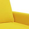 2 Seater Sofa Light Yellow 120 cm Fabric