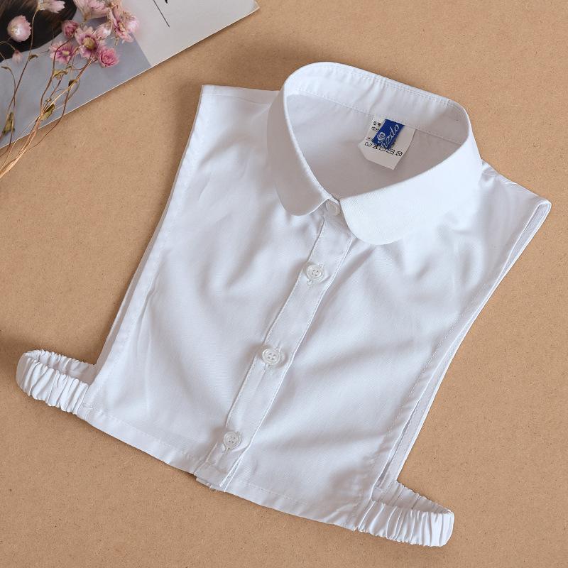 Denim Fake Collar Shirt Children White Collares Mujer Cotton Detachable Collar Choker Kids Boys Girls Removable Half Shirt