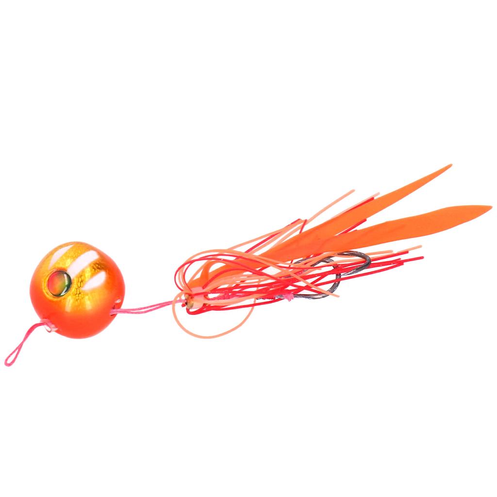 Tungsten Steel Boat Fishing Iron Plate Luminous Beard Sea Fishing Hard Lure Bait with HookA Type Red