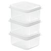 3pcs Freezer Containers with Lids for Food Storage 200ml Reusable Food Storage Containers Boxs Prep