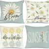 Daisy Sunflower Pillow Case Spring and Summer Home Decoration Pillow Case Pillow Case Cushion Case