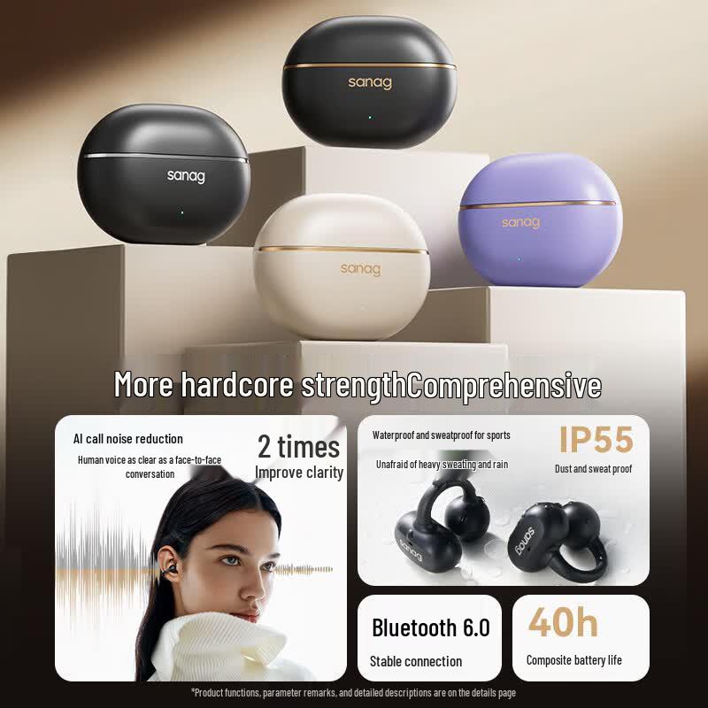 Sanag Z50 Ultra Open-Ear AI Sports Earbuds