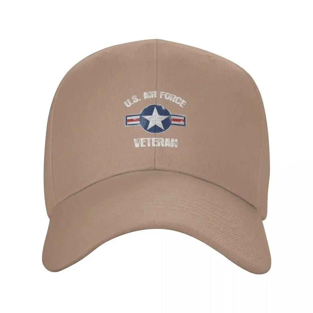 Vintage USAF Veteran  Vintage US Air Force Veteran Tee Premium Baseball Cap Hat Unisex Luxury Snap Back Hat Women Hats Unisexs