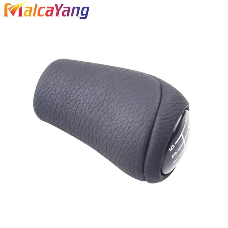 5/6-växlad växelspaksknopp för MAZDA 3 BK BL 5 CR CW 6 II GH CX-7 ER MX-5 NC III 23 MT PU-läder Växelspak Arm Huvudkula