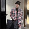Spring and Autumn New Korean Style Retro Destroyed Plaid Shirt Men and Women Same Style Loose Leisure All-Matching Lazy Shirt Coat