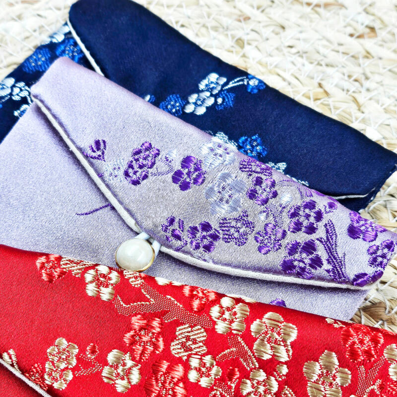 Traditional Silk Embroidered Pouch