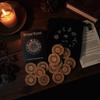 Runes Set 14 Pieces Woodcut Spiritual Wooden Rune Divination Game Set for Birthdays Family Gatherings Friends Adventure