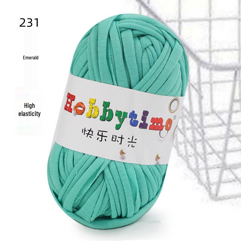 Cloth Strip Yarn DIY Crochet Kit: Handmade Bag, Knitting Material for Cushions, Carpets, and Dolls