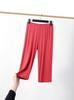 Plus Size High Waist Modal Leggings - Women's Seven-Point Summer Shorts, Thin Anti-Exposure Style