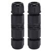 2Pcs Waterproof Connectors Wire Butt Quick Connect Electrical Extension Cord Adapter 250V 16A