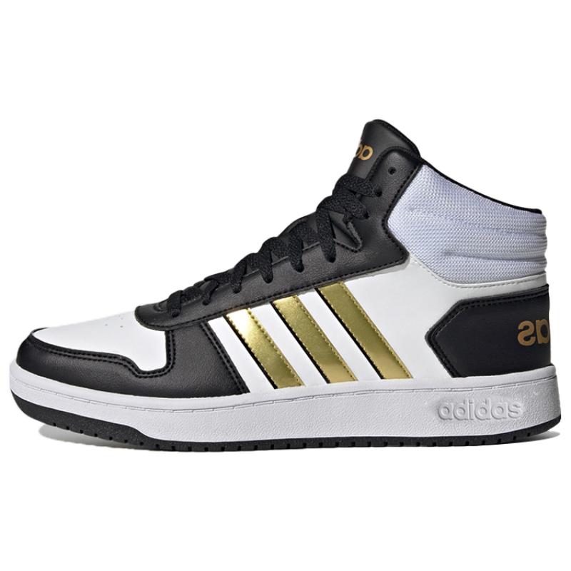Adidas Hoops 2.0 Mid 'White Blue Gold' Sneakers H01197