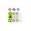 4 Pcs Silicone Baby Food Storage Container, Silicone Moulds with Lid for Baby Food, Ice Cubes, Sweets and Chocolate (Random Colour, 9 X 75 Ml)