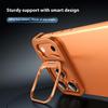 For iPhone 17 Pro Max Bumper Case Lens Kickstand Heat Dissipating Metal Corner Phone Cover